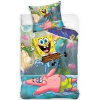 Obliečky Sponge Bob Vodotrysk , Barva - Barevná , Rozměr textilu - 140x200