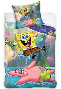 Obliečky Sponge Bob Vodotrysk , Rozměr textilu - 140x200
