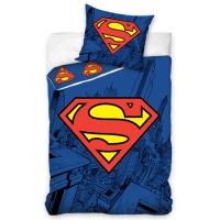 Obliečky Superman , Barva - Modrá , Rozměr textilu - 140x200