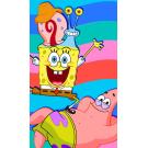 Dětský ručník Sponge Bob s Patrickem a Garym , Barva - Barevná , Rozměr textilu - 30x50