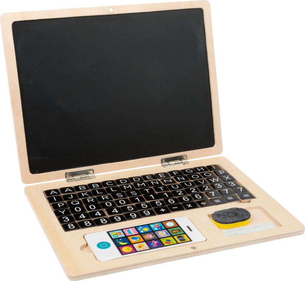 Drevený notebook magnetický