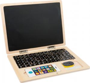 Drevený notebook magnetický , Barva - Béžová