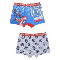 BOXERKY AVENGERS 2ks , Velikost - 104/110 , Barva - Modro-šedá