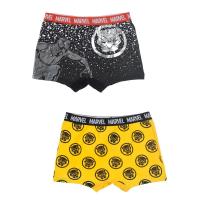 BOXERKY AVENGERS 2ks , Velikost - 104/110 , Barva - Žluto-černá