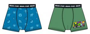 Boxerky Brawl Stars 2ks , Velikost - 116 , Barva - Modro-zelená