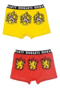 BOXERKY HARRY POTTER 2ks , Velikost - 128/134 , Barva - Žluto-červená
