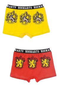 BOXERKY HARRY POTTER 2ks , Velikost - 116/122 , Barva - Žluto-červená