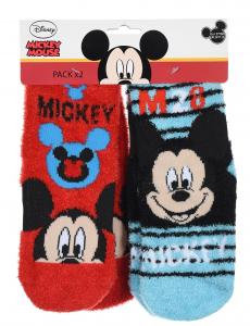 PONOŽKY MICKEY 2ks , Velikost ponožky - 23-26 , Barva - Barevná