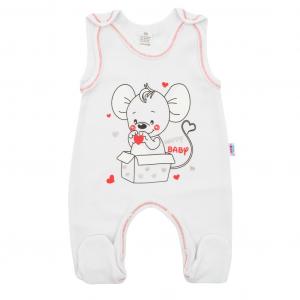 Dupačky New Baby Mouse , Velikost - 86 , Barva - Biela