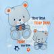 Dupačky New Baby teddy , Barva - Modrá-1