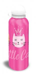Fľaša Mačičky ALU , Velikost lahve - 500 ml , Barva - Tmavo ružová