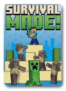 deka Minecraft Survival mode , Rozměr textilu - 100x140