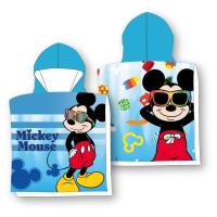 Pončo Mickey blue , Barva - Modrá , Rozměr textilu - 55x110