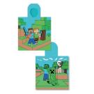 Pončo Minecraft  Bavlna - Froté 55/110 cm , Barva - Barevná , Rozměr textilu - 55x110
