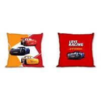 Obliečka na vankúšik Cars Love Racing , Barva - Červená , Rozměr textilu - 40x40