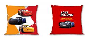 Obliečka na vankúšik Cars Love Racing , Barva - Červená , Rozměr textilu - 40x40