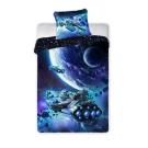 Obliečky Vesmírnej lode , Barva - Modrá , Rozměr textilu - 140x200