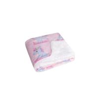Fleece deka s baránkom Jednorožec , Barva - Svetlo ružová , Rozměr textilu - 80x100
