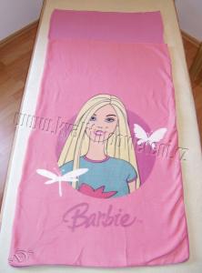 Fleece deka so zipsom Barbie 75/150