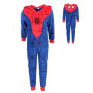 Overal Spiderman fleec , Velikost - 98/104 , Barva - Tmavo modrá