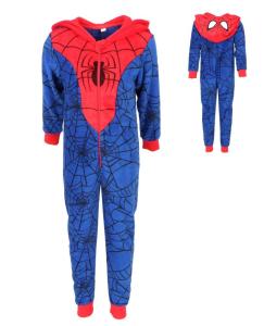 Overal Spiderman fleec , Velikost - 98/104 , Barva - Tmavo modrá