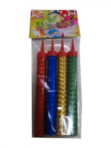 Fontána párty farebná 12cm, 4ks , Barva - Barevná