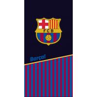 Osuška FC Barcelona Black Half and Stripes , Barva - Modro-červená , Rozměr textilu - 70x140