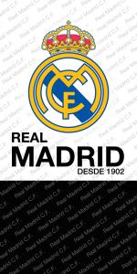 Futbalová osuška Real Madrid Black Belt , Rozměr textilu - 70x140
