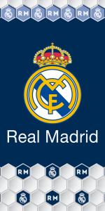 Futbalová osuška Real Madrid Hexagono , Rozměr textilu - 70x140