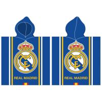 Pončo Real Madrid Famoso , Barva - Modrá , Rozměr textilu - 55x110