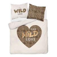 Francúzske obliečky Wild Love , Barva - Béžová , Rozměr textilu - 200x220