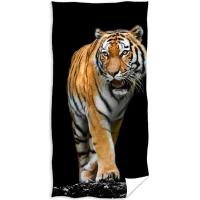 Osuška Tiger Ussurijský , Barva - Čierna , Rozměr textilu - 70x140