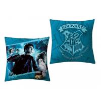 Vankúšik Harry Potter blue , Barva - Modrá , Rozměr textilu - 40x40