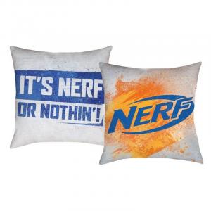 Vankúšik Nerf nation , Barva - Biela , Rozměr textilu - 40x40