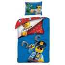 Obliečky Lego blue , Barva - Modrá , Rozměr textilu - 140x200