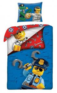 Obliečky Lego blue , Barva - Modrá , Rozměr textilu - 140x200