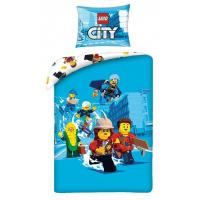 Obliečky Lego City blue , Barva - Modrá , Rozměr textilu - 140x200