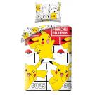 Obliečky Pokémon Pikachu Happy , Barva - Bielo-žltá , Rozměr textilu - 140x200