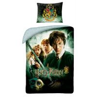 Obliečky Premium Harry Potter , Barva - Tmavo zelená , Rozměr textilu - 140x200