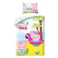 Obliečky Peppa Pig vo vaku , Barva - Barevná , Rozměr textilu - 140x200