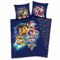 Obliečky Paw Patrol Movie , Barva - Tmavo modrá , Rozměr textilu - 140x200