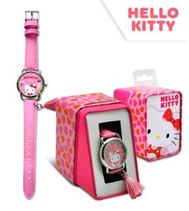 Hodinky Hello Kitty v darčekovom boxe , Barva - Ružová