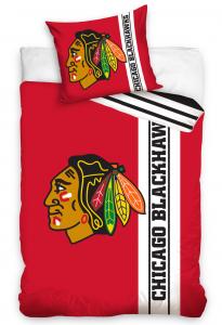 Povlečení NHL Chicago Blackhawks Belt , Barva - Červená , Rozměr textilu - 140x200