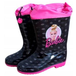Čižmy Barbie , Velikost boty - 33-34 , Barva - Černo-růžová 