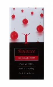 Horká čokoláda s brusnícami Balance , Velikost balení - 85g