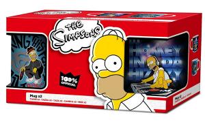 Hrnček Homer Simpson  2ks , Barva - Modrá