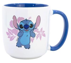 Hrnček Stitch a Lilo , Velikost lahve - 400 ml , Barva - Biela