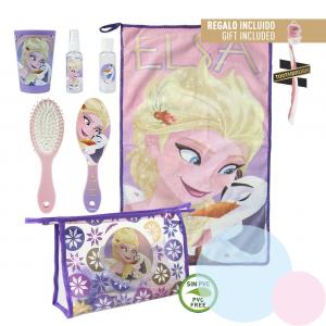Hygienická taštička Frozen 6-dílná , Barva - Fialová