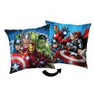 Mikroplyšový povlak na polštářek Avengers Heroes 03 Polyester, 40/40 cm , Barva - Modrá , Rozměr textilu - 40x40