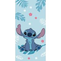 JERRY FABRICS Osuška Lilo and Stitch Blue  Bavlna - Froté, 70/140 cm , Barva - Světlo modrá , Rozměr textilu - 70x140
